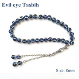 Evil Eye Plastic Prayer Beads 33 Beads Sibha - Tesbih - Tasbih