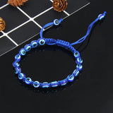 Evil Eye Fluorescent Braided Bracelet for Women Couples