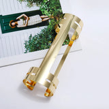 Exaggerate Metal Opened Cuff Bracelet Punk Armlet Jewelry