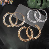 Vintage Acrylic Geometric Circle Earrings