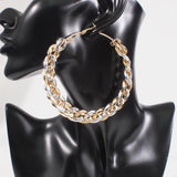 Vintage Acrylic Geometric Circle Earrings