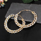 Vintage Acrylic Geometric Circle Earrings