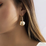 Exaggerated Pearl Necklace Golden Bead Collar Jewelry