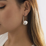 Exaggerated Pearl Necklace Golden Bead Collar Jewelry