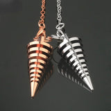 Exploration Screw-shaped Shuttle Reiki Healing Pendulum Amulet Jewelry