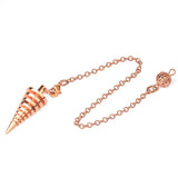 Exploration Screw-shaped Shuttle Reiki Healing Pendulum Amulet Jewelry