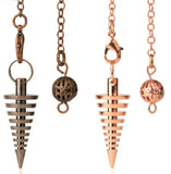 Exploration Screw-shaped Shuttle Reiki Healing Pendulum Amulet Jewelry