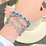 925 Silver CZ Bracelet for Women Crystal Bangle Jewelry