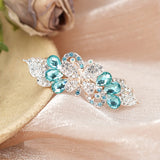 Butterfly Rhinestone Headdress Elegant Spring Clip for Women
