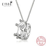 Zircon Pendant Necklace 925 Sterling Silver Rhinestone Collarbone Necklace