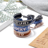 Embroidery Hand-woven Bracelets Tassel Friendship Couple Wedding Jewelry