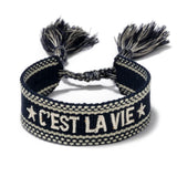 Embroidery Hand-woven Bracelets Tassel Friendship Couple Wedding Jewelry
