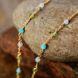 Teardrop Pendant Chain Choker Necklace Charm Women Short Necklace