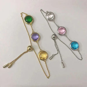 Clear Crystal Bracelet & Hair Accessory Set for Women
