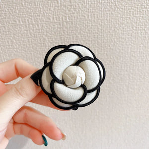 Fabric Camellia Flower Brooches for Women Suit Sweater Corsage Lapel Pins