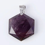 Sand Purple Quartz Stone Pendant for Necklaces