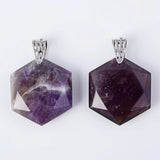 Sand Purple Quartz Stone Pendant for Necklaces