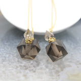Faceted Nugget Perfume Bottle Pendant Necklaces