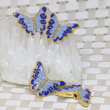 High Enamel Butterfly Shape Spacers Pendant Cloisonne Jewelry 5pcs