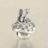 925 Sterling Silver Fairy & Mushroom Charms for Bracelets