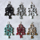 Crystal Beads Earrings Crochet Drops Retro Dangle Aretes Women Accessory