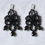 Crystal Beads Earrings Crochet Drops Retro Dangle Aretes Women Accessory