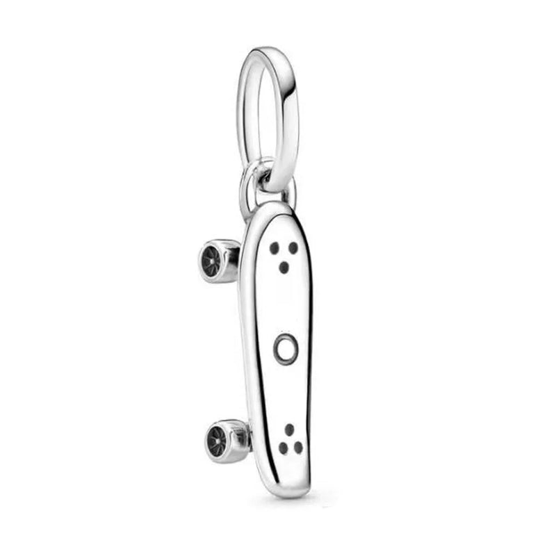 Airplane Skateboard Bead Pendant for Charm Bracelet DIY Jewelry
