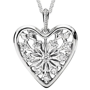Winter Lantern Pearl Wing Drop Necklace 925 Sterling Silver For Women