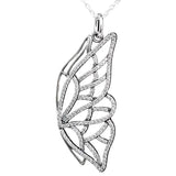 Winter Lantern Pearl Wing Drop Necklace 925 Sterling Silver For Women