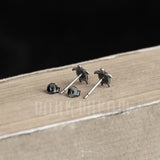 925 Silver Sea Turtle Stud Earrings Animal Ear Studs