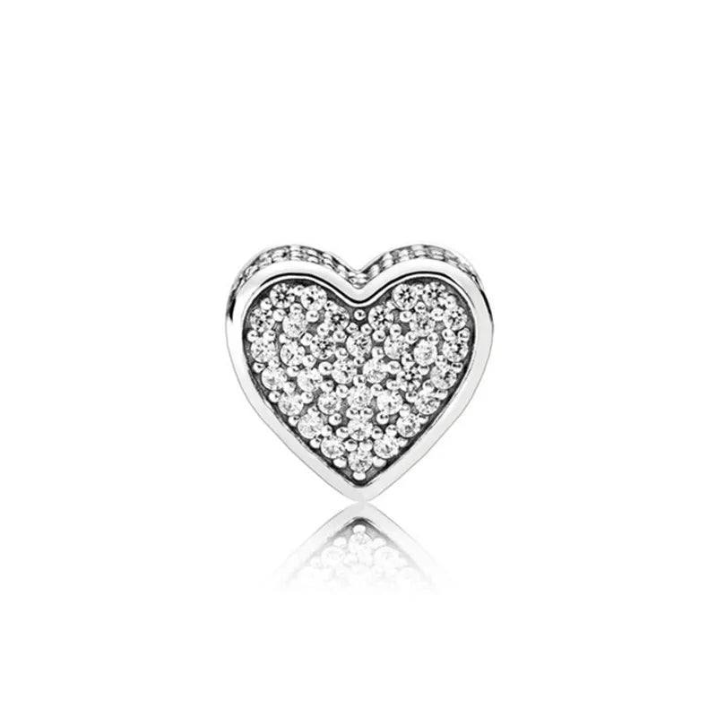 S925 Sterling Silver Charm Bead Hollowed Out Pattern DIY Bracelet & Bangle