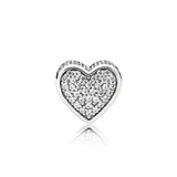 S925 Sterling Silver Charm Bead Hollowed Out Pattern DIY Bracelet & Bangle