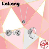 S925 Sterling Silver Sparkling Jewelry Set for Women