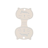 100pcs Beige Paper Necklace Card 6x11cm Cat Head Jewelry Bracelet Packaging