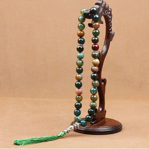 10mm33 Islamic Muslim Tasbih Red Agates Prayer Beads Bracelet