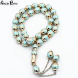 12mm Muslim Rosary Islamic Prayer Beads with Tassel Pendant