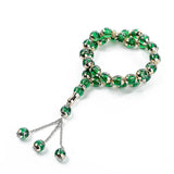12mm Muslim Rosary Islamic Prayer Beads Tasbih Tassel Pendant