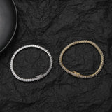 2.5mm Zircon Lady Bracelet Single Chain Bronze Zirconium Tennis Bracelet