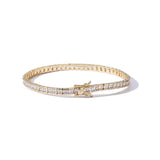 2.5mm Zircon Lady Bracelet Single Chain Bronze Zirconium Tennis Bracelet