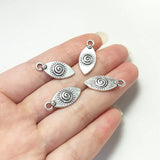 20pcs 9*21mm Sun Eyes Charms Pendant for DIY Necklace Earring