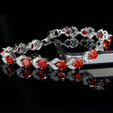 Summer Green Crystal Bracelet Women Jewelry Cubic Zirconia