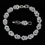 Summer Green Crystal Bracelet Women Jewelry Cubic Zirconia