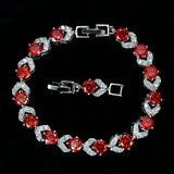Summer Green Crystal Bracelet Women Jewelry Cubic Zirconia