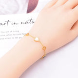 Heart Shell Charm Bracelet for Women Girls