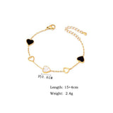 Heart Shell Charm Bracelet for Women Girls