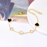 Heart Shell Charm Bracelet for Women Girls