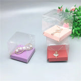 Transparent Jewelry Display Case with Necklace Inner Card