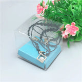 Clear Plastic Necklace Pendant Display Case 5x5x5cm