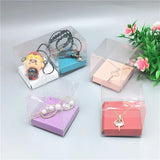 Transparent Jewelry Display Case with Necklace Inner Card