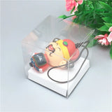 Clear Plastic Necklace Pendant Display Case 5x5x5cm
